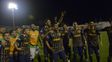 De festejo. Ledesma, Burgos, Montoya, Torsiglieri, Bordagaray y Ruben celebran la clasificación.