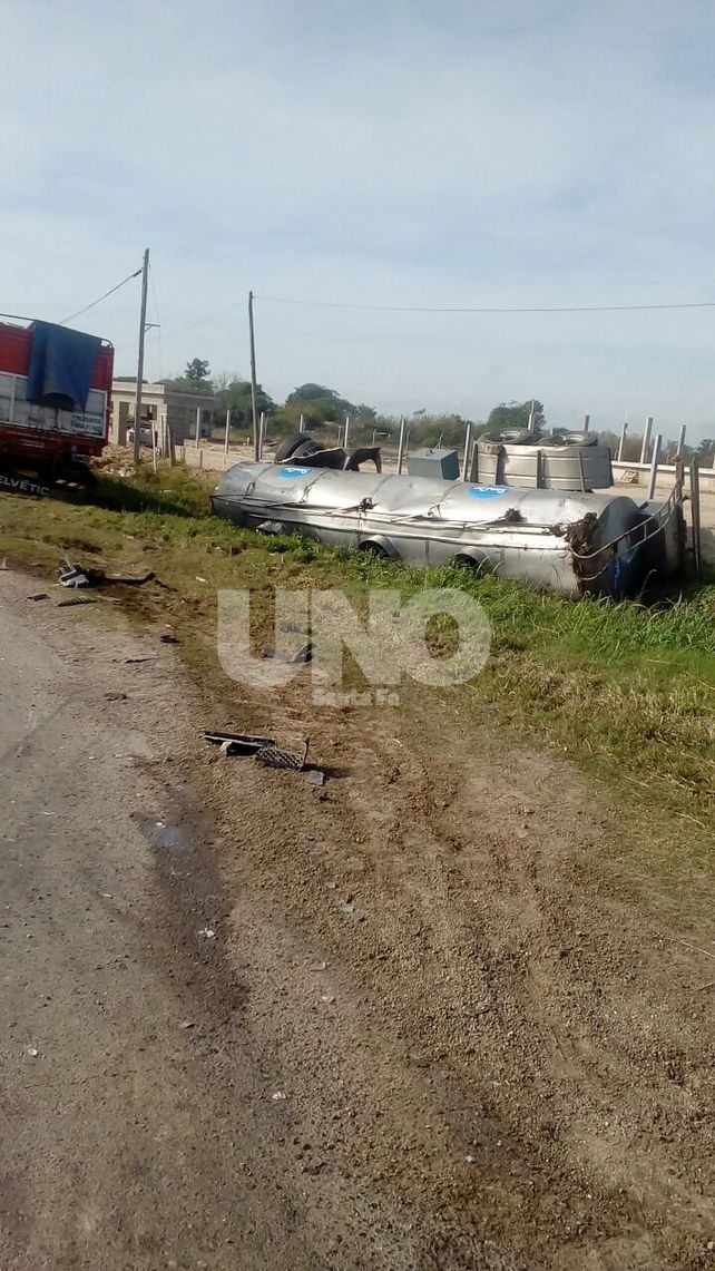 Chocaron tres camiones en la Ruta Nacional 19