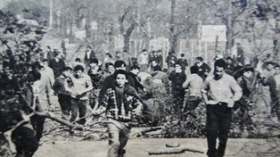 Cordobazo de mayo de 1969. Manifestaciones obreras y estudiantiles contra la dictadura militar de Onganía, en secuencia de los azos (Rosariazo, Mendozazo, ...).&nbsp;