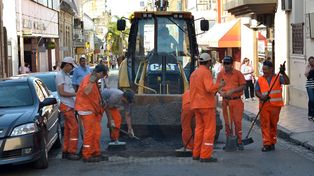 Bacheos en las zonas centro y sur de la ciudad