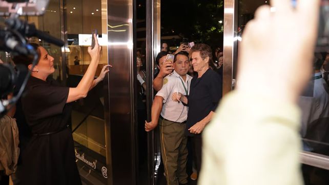 Willia Dafoe se mostró simpático y completamente dispuesto a compartir la noche con el público porteño en la presentación del filme The Souffler&nbsp;