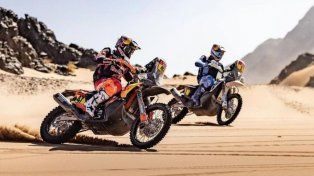 Los argentinos Benavides ocupan el podio en la reanudación del Dakar