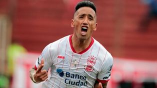Grito de gol. En Huracán sólo marcó 4 durante 2019. El primero a Central y el último en el clásico frente a San Lorenzo.