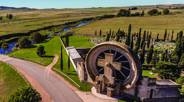El cementerio de Salamone, ubicado en Saldungaray
