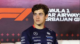 Franco Colapinto, en Azerbaiyán. Tras su debut en la Fórmula Uno en Monza, va por más en el difícil Bakú. Franco Colapinto, en Azerbaiyán. Tras su debut en la Fórmula Uno en Monza, va por más en el difícil Bakú.