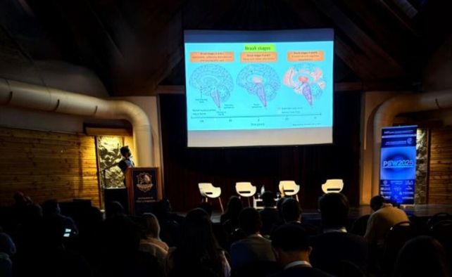 Durante las tres jornadas se proyectaron diversas imágenes sobre investigaciones en torno a las enfermedades neurodegenerativas.