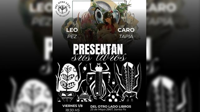 Leo Pez y Caro Tapia presentan sus libros Bicho sin dueño y Mamífera en Santa Fe