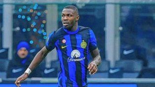 El francés Marcus Thuram, otro jugador que visibilizó el enojo por las declaraciones de Lautaro Martínez.