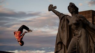 Lambo, el rosarino que voló de la hamaca al Parkour