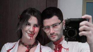 Una hija de Baldwin celebró Halloween con un disfraz ensangrentado