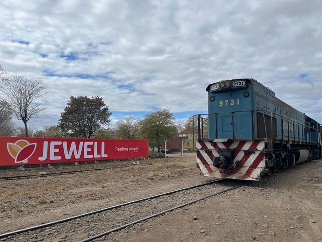 Directo desde salta. La empresa Jewell Especialidades envió su producción directamente por tren.