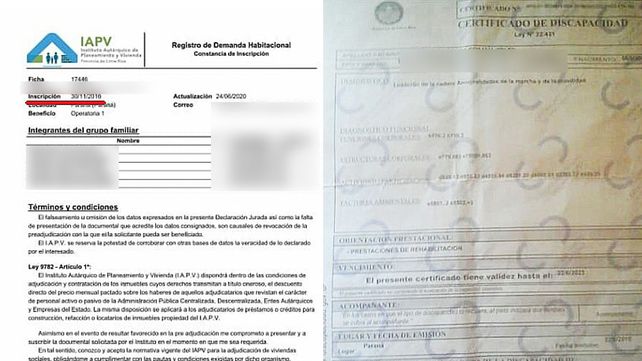 Violencia de género. Dina Machuca muestra su trámite en IAPV y los CUD de sus hijas.