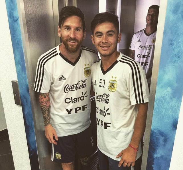 Brian Galván se dio un gusto con Messi