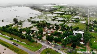 El Temporal también provocó inundaciones en La Paz e Irazusta
