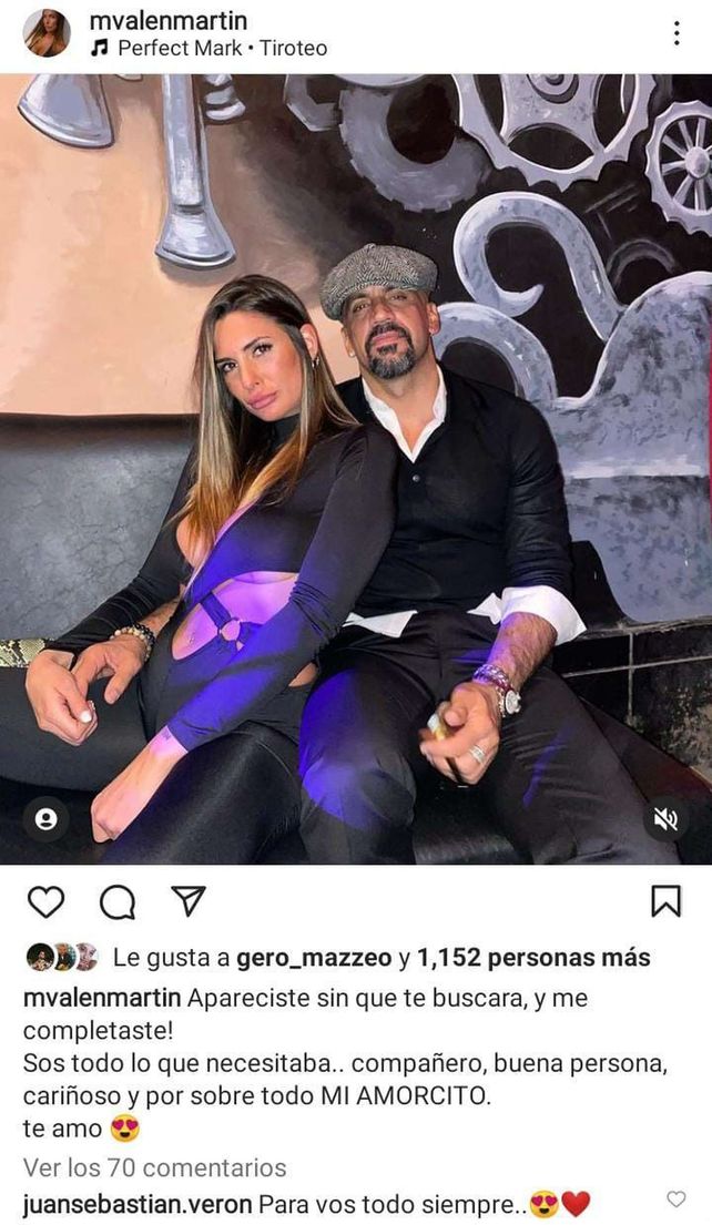 Verón blanqueó su amor por una joven abogada