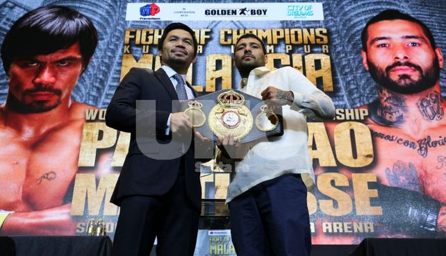 Lucas Matthysse se le plantó a Manny Pacquiao
