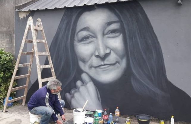 El mural realizado por el artista Eduardo Vilou y la Asociación Parque Federal.