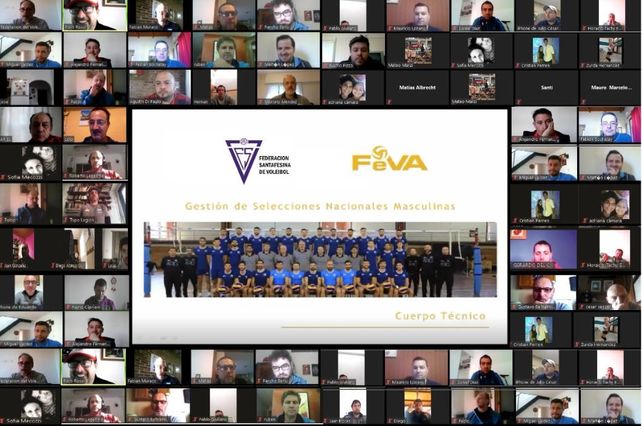 El staff de la Selecci&oacute;n Argentina de v&oacute;ley aport&oacute; sus conocimientos en medio de la pandemia.