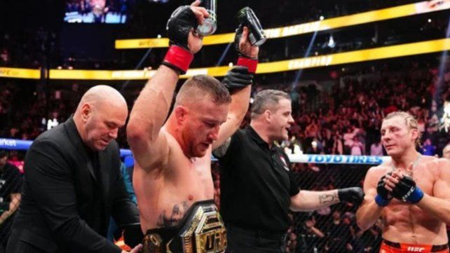 Gaethje venció a Pimblett y se consagró campeón interino en la velada 324 de la UFC