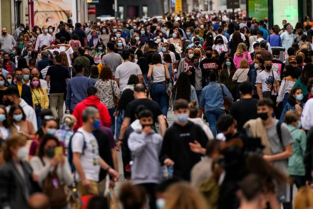 MADRID. El centro de la capital española este sábado