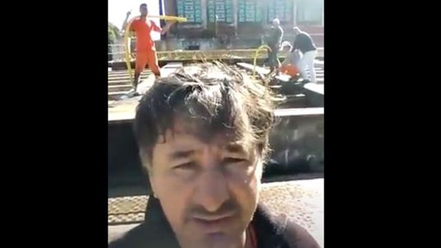 Condorito Cardozo le habl&oacute; a los paranenses desde la planta de agua&nbsp;