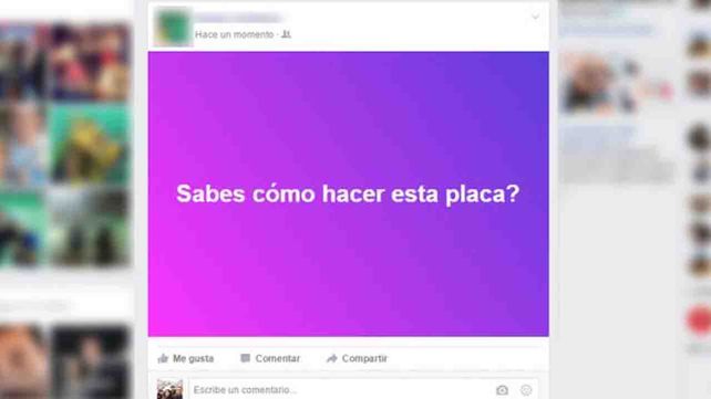 Cómo escribir con fondo de color en Facebook