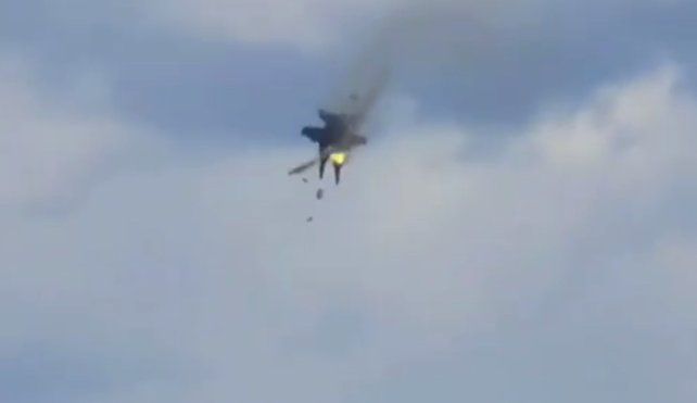 El momento del choque en una captura de video.