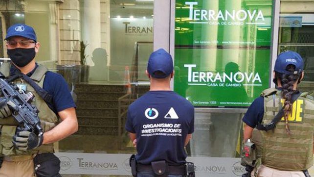 La financiera de San Lorenzo al 1300 allanada ayer. Es motivo de investigación para la justicia.&nbsp;