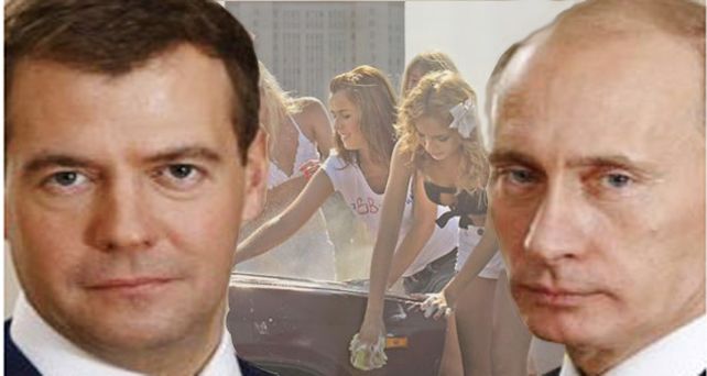 Medvedev y Putin calientan la campa&ntilde;a electoral rusa con sugerentes videos