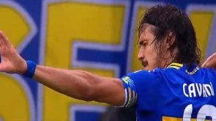 Boca gana gracias al gol de Edinson Cavani.