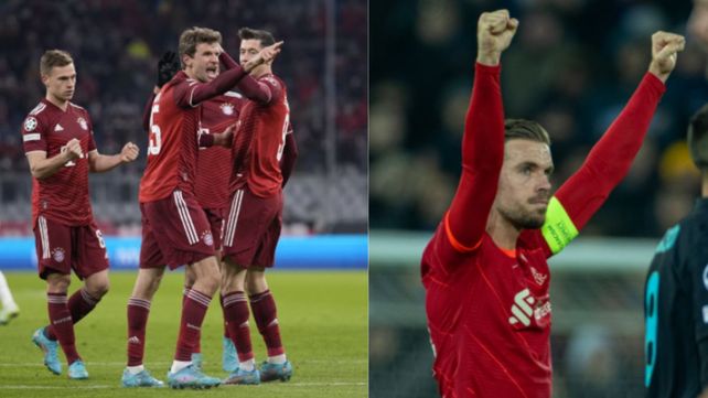 Liverpool y Bayern Munich, a 4º de final de la Champions