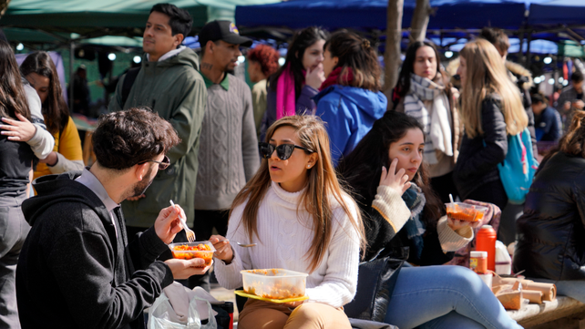 Al sol y con las raciones de ñoquis