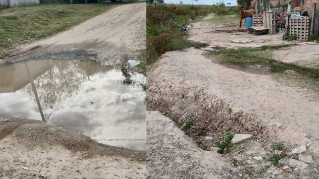 Barrio UOCRA: por el estado de las calles no ingresa ni el colectivo