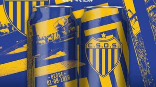 Uno de los modelos con los que trabaja Toloza, que busca llegar con sus cervezas a Rosario
