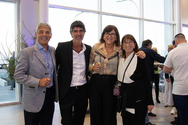 Luis Nazer, Manuel Hernández, Marina Bonotto y Liliana Serbali  