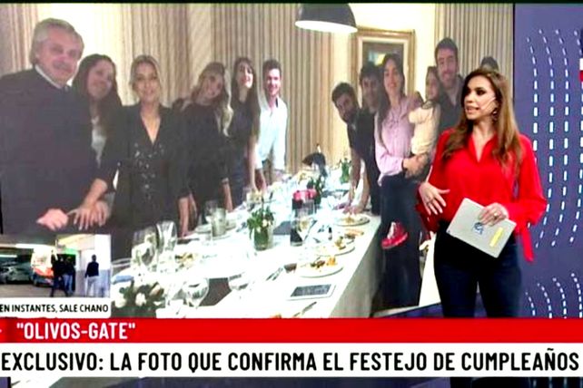 La periodista Guadulpe Vázquez consiguió la imagen que le brindó uno de los asistentes a la fiesta.