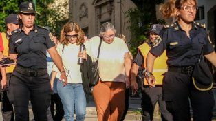 Las madres de Máximo Thomsen, Rosalía Zárate, y de Blas Cinalli , María Paula Cinalli.