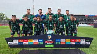 El once de San Martín de San Juan, que el sábado enfrentará a Rosario Central, en el último partido que fue 0-0 con Riestra.