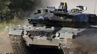 La impresionante silueta del tanque Leopard 2. Sería un arma decisiva para darle pegada al ejército ucraniano.&nbsp;