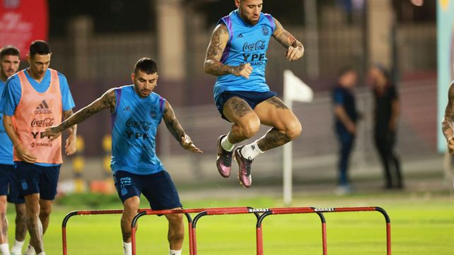 Con Messi y clima alegre