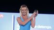 gisela berger, la novia de scioli, lucio su belleza en la pasarela  de pinamar