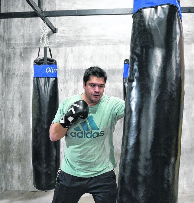 El boxeador Matías Vidondo.