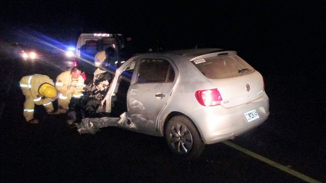 Impresionante accidente entre un camión y un tractor sobre la ruta provincial Nº1