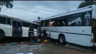Choque entre dos colectivos en Senegal: 38 muertos y 87 heridos