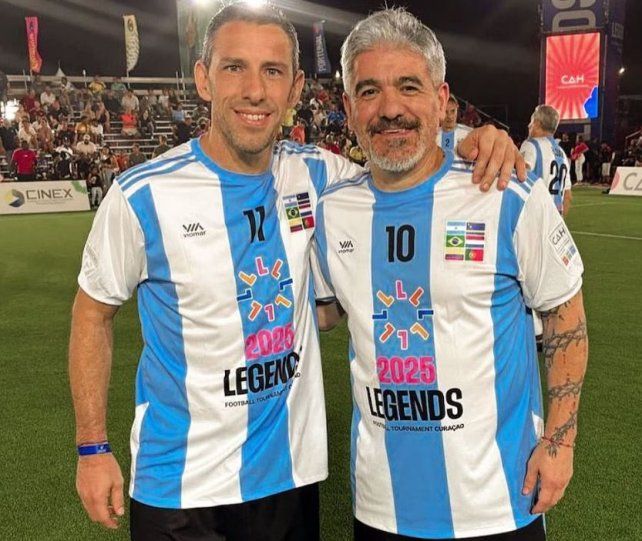 Maxi Rodríguez y el Burrito Ortega