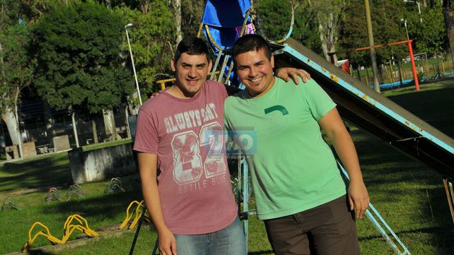 Amigos. Scatolaro y Villalba hablaron de diversidad y lucha.