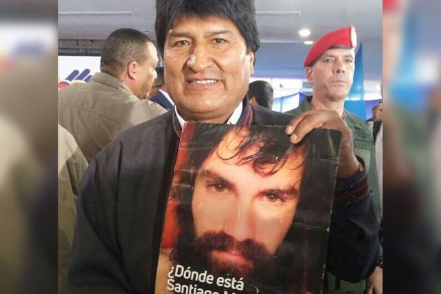Evo Morales y Maduro se solidarizaron con el reclamo por Santiago Maldonado