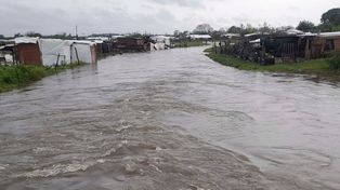 Postal de una localidad de la costa ribereña, donde hubo copiosas lluvias.&nbsp;