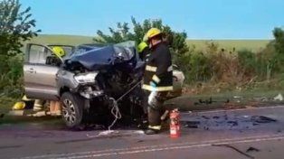 Ruta 11: choque de frente de dos camionetas deja como saldo cuatro heridos graves