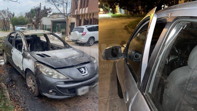 Barrio Los Hornos: robaron un auto y quemaron otro por segunda vez